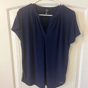 Jones New York Women's Deep Blue Blouse